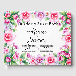 Rosa und Lila Gästebuch