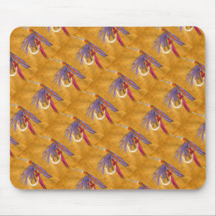 "Rosa und Lila" ''Gefleckte Forelle Fly Mousepad' Mousepad