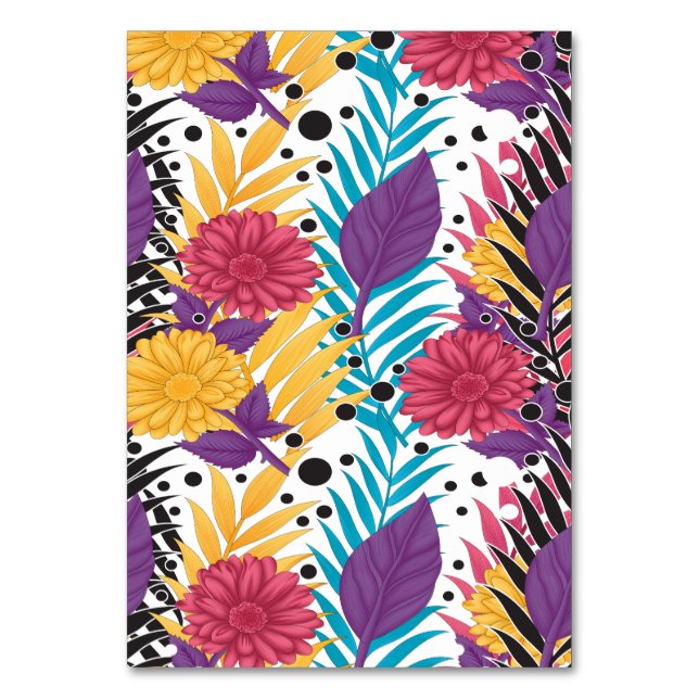 Rosa und lila geschnittene Blume mit komplizierten Tischnummer (Vorderseite)