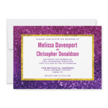 Rosa und Lila glattende Glitzer Edelsteine Hochzei