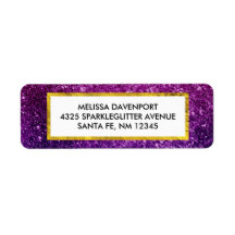 Rosa und Lila Glitzer-Edelsteine