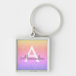 Rosa und lila Glitzer-u. Schlüsselanhänger