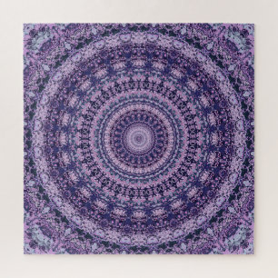 Rosa und Lila Kaleidoskop Puzzle