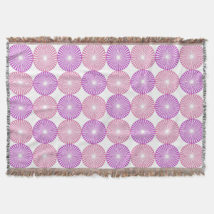 Rosa und lila Kreise Decke