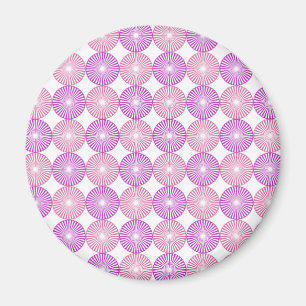 Rosa und lila Kreise Magnet