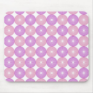 Rosa und lila Kreise Mousepad