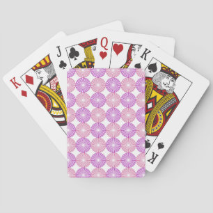 Rosa und lila Kreise Spielkarten