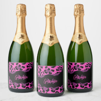 Rosa und Lila Leopardrucke
