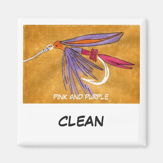 "Rosa und Lila" Magnet für den Status des Gerätes (Vorne)