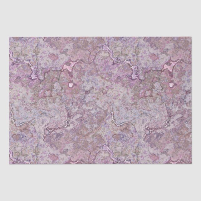 Rosa und Lila Marmor Seidenpapier (Vorderseite)