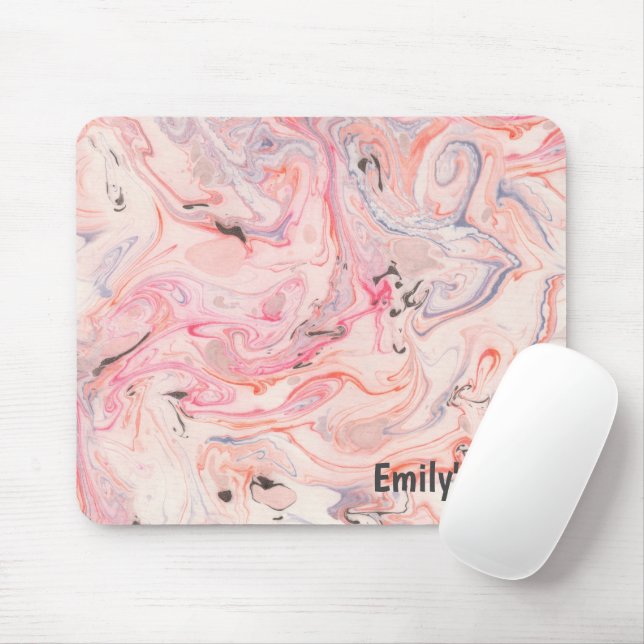 Rosa und Lila Marmorierung Mousepad (Mit Mouse)
