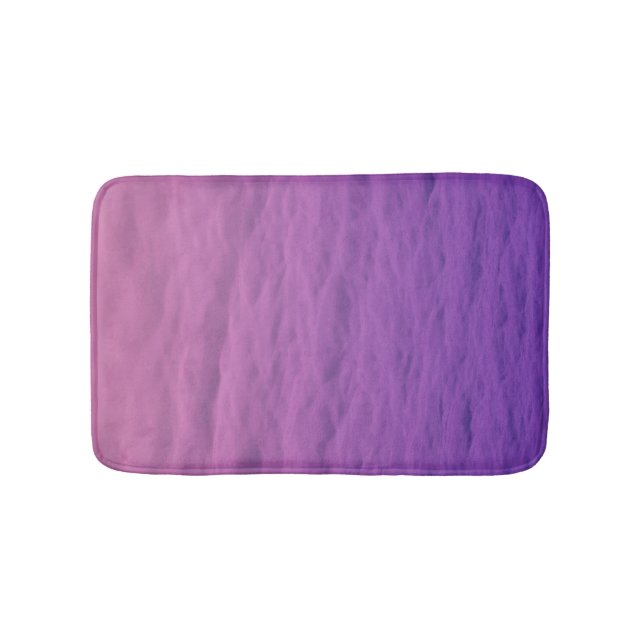 Rosa und Lila Meer Badematte (Vorderseite)