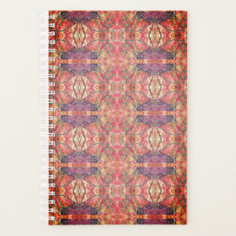 Rosa und lila Muster Planer