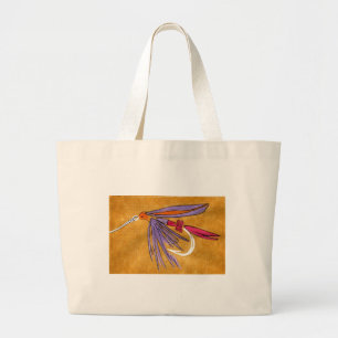 "Rosa und Lila" Nassfliege Jumbo-Tasche Jumbo Stoffbeutel