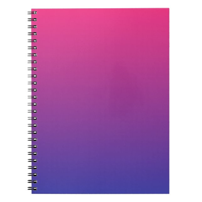 Rosa und Lila Ombre-Muster Notizblock (Vorderseite)