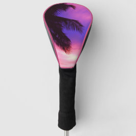 Rosa und Lila Palmensonne Golf Headcover