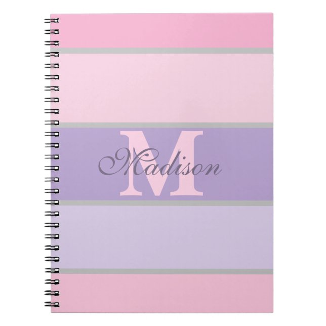 rosa und lila pastellfarbene iPhone-/iPad-Gehäuse Notizblock (Vorderseite)