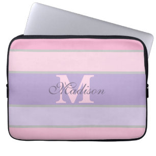 rosa und lila Pastete Laptopschutzhülle