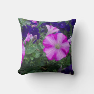 Rosa und Lila Petunias Kissen