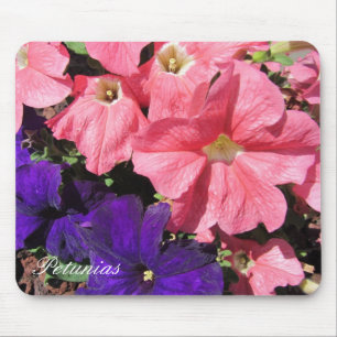 Rosa und Lila Petunias Mousepad