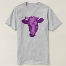 Rosa und Lila Pop Art Cow T-Shirt