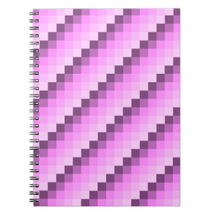 Rosa und Lila Quadrate Notizblock
