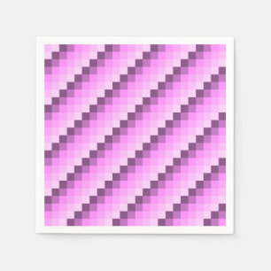 Rosa und Lila Quadrate Serviette