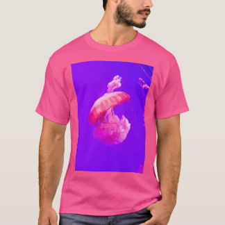 Rosa und Lila Quallen T-Shirt