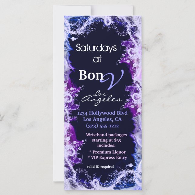 Rosa und Lila Racing Card (Vorderseite)