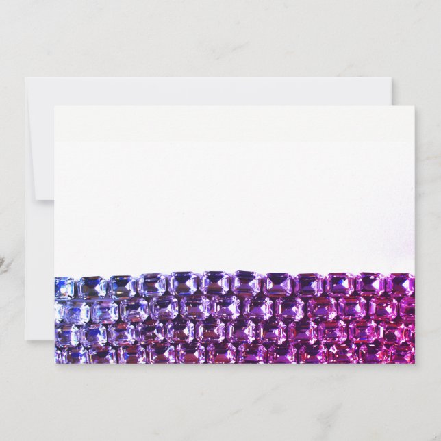 Rosa und lila Rhinestone (Vorderseite)