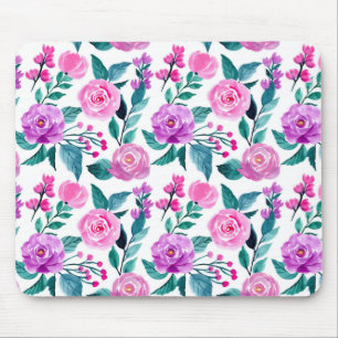 Rosa und lila Rose Mousepad