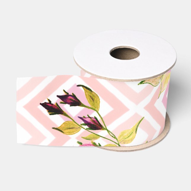 Rosa und Lila Rose Ripsband (Spule)