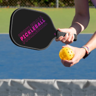 Rosa und Lila schwarzes Pickleball Pickleball Schläger