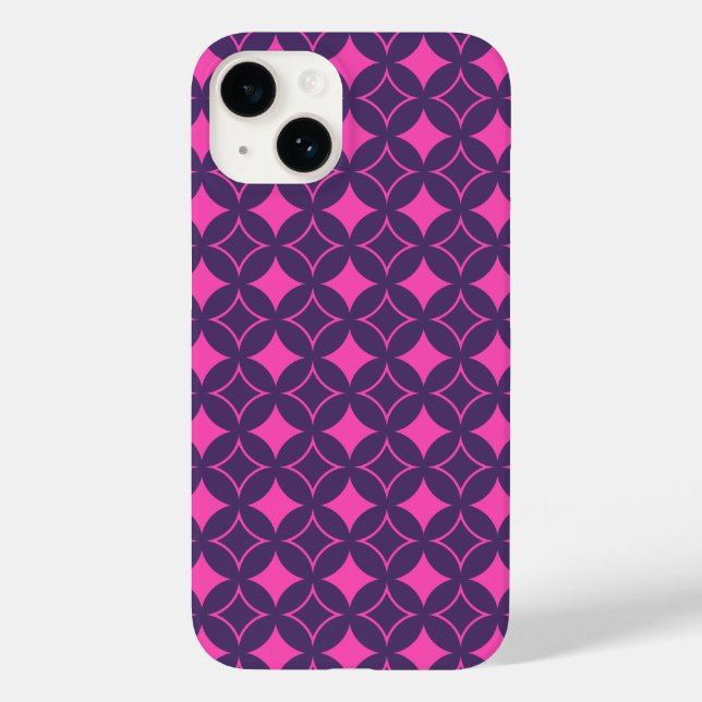 Rosa und lila Shippo Case-Mate iPhone Hülle (Rückseite)