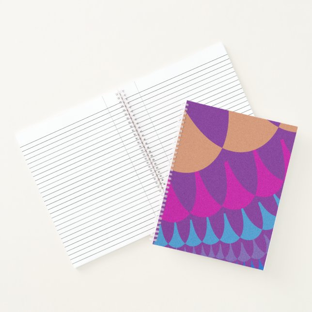 Rosa und Lila Skala Notizbuch (Innenseite)