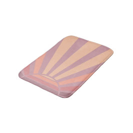 Rosa und Lila Sonnenaufgang Ombre Farbe Badematte