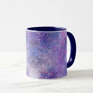 Rosa und lila Strass-Bling Tasse