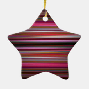Rosa und lila Streifen Keramikornament