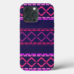 Rosa und Lila Tribal Nahtloses Muster Case-Mate iPhone Hülle