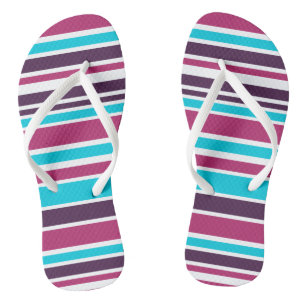 Rosa und Lila violett gestrichen Flip Flops