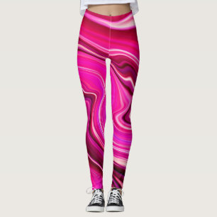 Rosa und Lila Waagen Leggings