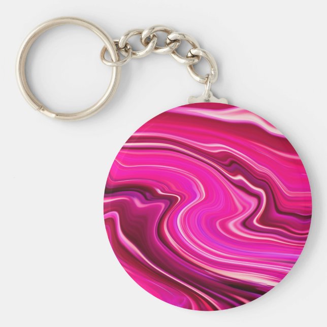 Rosa und Lila Waagen Schlüsselanhänger (Vorne)