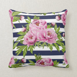 Rosa und marineblau kissen