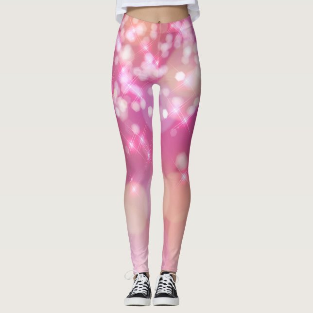 Rosa und Marshmallows Leggings (Vorderseite)