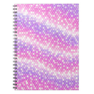 Rosa und Mauve Pailletten Bling Notizblock