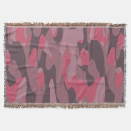 rosa und mauve Tarndruck abstrakt Decke