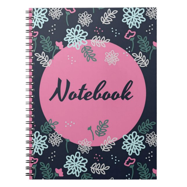 Rosa und Navy Notizblock (Vorderseite)