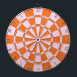 rosa und orange dartscheibe<br><div class="desc">Rosa und orangefarbene Tafel</div>