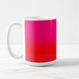 Rosa und Orange Farbverlauf Kaffeetasse