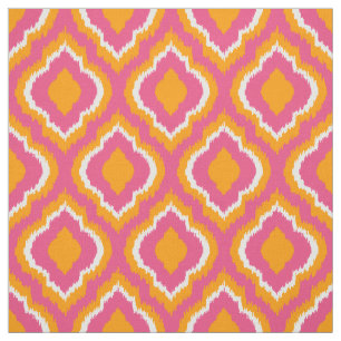 Rosa und Orange Ikat marokkanisch Stoff